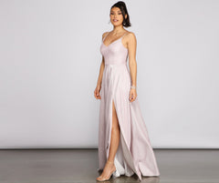 Noelle Formal Woven Glitter Ball Gown