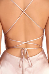 Aurelia Formelle Satin-Gitterkleider