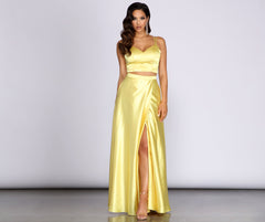 Naomi Satin Two Piece Dresses