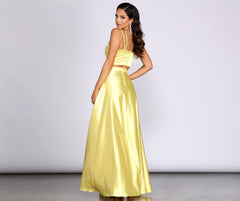 Naomi Satin Two Piece Dresses