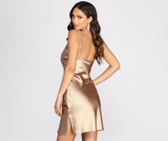 Slick Chick Satin Mini Dresses