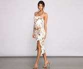 Ruffled For Florals Midi Dresses