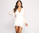 Vestidos de gasa con volantes y radiantes