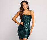 Vestido mini de lentejuelas Dazzle Goddess Demask