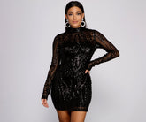 Bring The Drama Sequin Mini Dresses