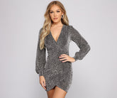 Minivestidos cruzados con purpurina So Fierce