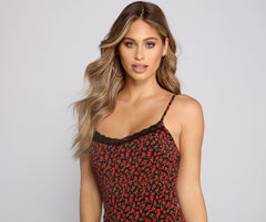 Minivestidos florales y de encaje Rose Darling