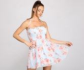 Vestidos de gasa floral con ambientes encantadores