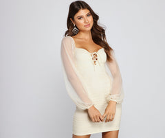 Minivestidos de malla de estilo chic