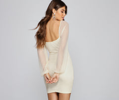 Minivestidos de malla de estilo chic