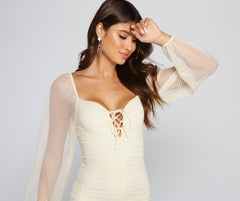 Minivestidos de malla de estilo chic