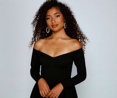 Double The Glam – Skaterkleid aus Crêpe