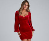 Chic Glamour Velvet Mini Dresses