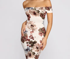 Vestidos midi con estampados florales