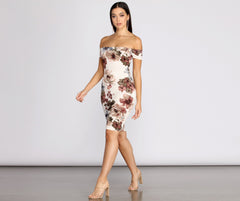 Vestidos midi con estampados florales
