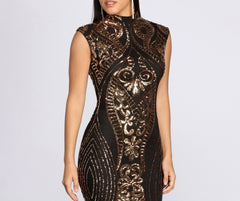 Sequin Diva Midi Dresses