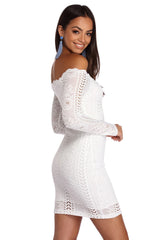 Crocheted With Love Off Shoulder Dress