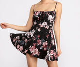 Blossom And Bloom Square Neck Skater Dresses