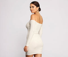 Minivestidos con botones y hombros descubiertos