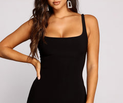 So Into You Basic Knit Midi Dresses