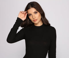 Minivestidos de punto acanalado Basic Babe