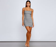 Minivestidos a cuadros muy chic