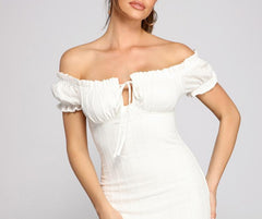 So Fab Ruffled And Smocked Mini Dresses