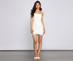 All Eyes On Me Eyelet Mini Dresses