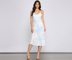 Vestidos midi tie-dye con un toque de estilo