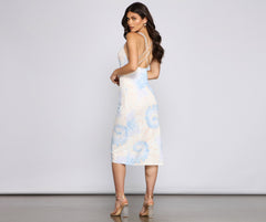 Vestidos midi tie-dye con un toque de estilo