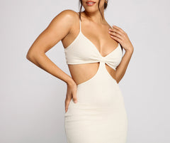 Bold Impressions Sleeveless Midi Cutout Dresses