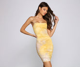 Minivestido tie dye con glamour de Color Me In