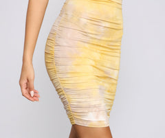 Minivestido tie dye con glamour de Color Me In