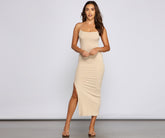 Casual Vibes Ribbed Knit Maxi Dresses