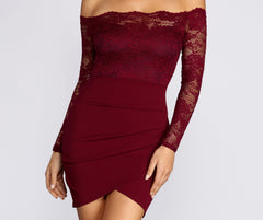 All That Lace Mini Dresses
