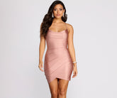 All The Right Moves Cowl Neck Mini Dresses