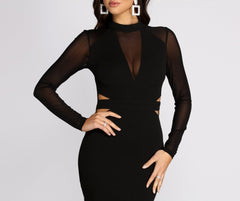 Chic Cut Out Waist Mini Dresses