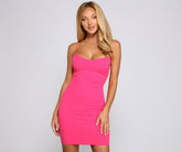 Serving Sass Crepe Mini Dresses