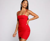 Vestidos mini cruzados de crepé con la alarma "Suena la alarma"