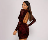 Minivestidos con estampado de leopardo y terciopelo desgastado So Fierce