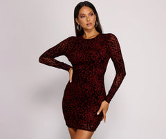 Minivestidos con estampado de leopardo y terciopelo desgastado So Fierce