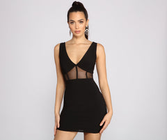 Night To Remember Mesh Mini Dresses