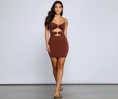 Bold Stunner Cutout Mini Dresses