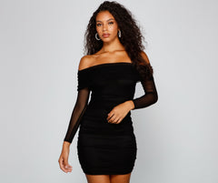 Chic Moment Mesh Bodycon Mini Dresses