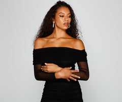 Chic Moment Mesh Bodycon Mini Dresses