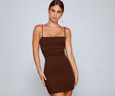 Play It Cool Crepe Mini Dresses