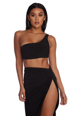 Crop Top Brillante y Temprano