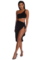 Crop Top Brillante y Temprano