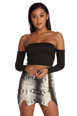 Top corto "A la fiesta"