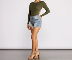 Never Basic Body mit offenem Rücken